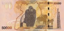 Uganda 50000 Shillings - Demonstration - Gorillas - 2021 - Serial AW - P.NEW