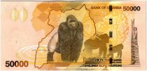 Uganda 50000 Shillings Gorillas - 2013