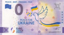 Ukraine 0 Euro - Paix pour l\'Ukraine - Monuments - 2022