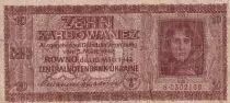 Ukraine 10 Karbowanez - German military administration - 1942 - VG to F - P.52