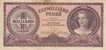 Ungarn 1 Milliard de Milpengo - Head of woman - Serial R - 1946