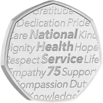 United Kingdom  75 years of the National Health Service - 50 Pence 2023 BU