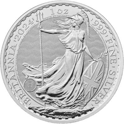 United Kingdom  Charles III Britannia 2024 - 1 Ounce Silver - 2 Pounds
