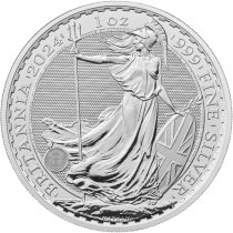 United Kingdom  Charles III Britannia 2024 - 1 Ounce Silver - 2 Pounds