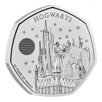 United Kingdom  Hogwarts Castle - 25 years of Harry Potter and the Philosopher\'s Stone - 50 Pence 2023 BU