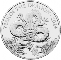 United Kingdom  Year of the Dragon - 5 Pounds 2024 BU