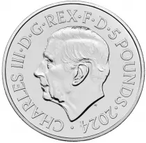 United Kingdom  Year of the Dragon - 5 Pounds 2024 BU