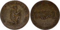 United Kingdom 1/2 Penny  - Anti-Slavery Conder Token 1796  - \ Am I Not A Man And A Brother\ 