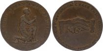 United Kingdom 1/2 Penny  - Anti-Slavery Conder Token 1796  - \ Am I Not A Man And A Brother\ 