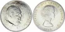 United Kingdom 1 Crown Elizabeth II - Winston Churchill - 1965 - KM.910