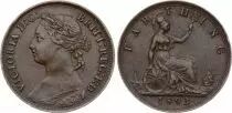 United Kingdom 1 Farthing 1874-1895 - Britannia, Victoria