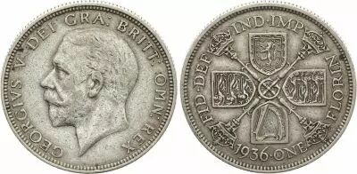 United Kingdom 1 Florin - George V - 1935-1936 Silver