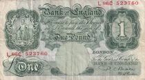 United Kingdom 1 Pound - Britannia - Bank of England Building - 1948?1960