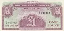 United Kingdom 1 Pound - British Armed Forces  - 1962 - Serial K