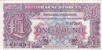 United Kingdom 1 Pound - British Armed Forces - ND (1948 - Serial AA.10 - P.M22