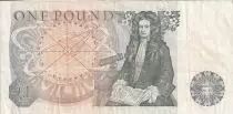 United Kingdom 1 Pound - Queen Elizabeth II - Isaac Newton - ND (1978-1980) - P.377a
