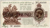 United Kingdom 1 Pound, George V - St George,  dragon - 1922 - VF - P.359 -  Serial L1/93