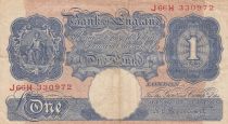 United Kingdom 1 Pound Britannia - Serial J66H - Sign Peppiatt