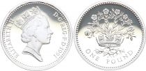 United Kingdom 1 Pound Elizabeth II - Silver 1991 - Proof