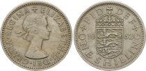 United Kingdom 1 Shillings 1953-1966 - Coat of arms, Elisabeth II - Britain crest