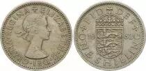 United Kingdom 1 Shillings 1953-1966 - Coat of arms, Elisabeth II - Britain crest
