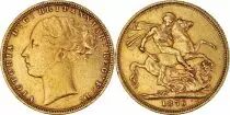 United Kingdom 1 Souverain Victoria - St George and dragon - 1893