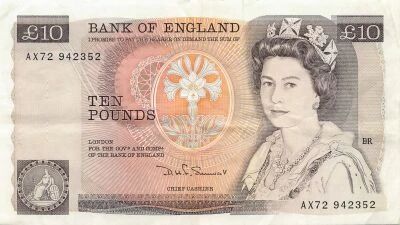United Kingdom 10 Pounds - F. Nightingale - ND (1984-86) - P.379c