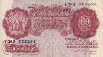 United Kingdom 10 Shillings - Britannia - ND (1949-1955) - Serial Y - P.368b