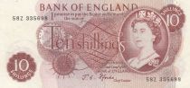 United Kingdom 10 Shillings Elisabeth II - Britannia - 1962