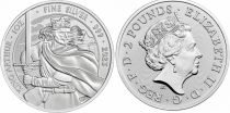 United Kingdom 2 Pounds - 1 oz Silver - King Arthur - 2022