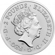United Kingdom 2 Pounds - 1 oz Silver - Maid Marian - 2022