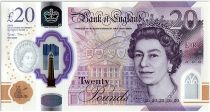 United Kingdom 20 Pounds - Elizabeth II -Joseph Mallord William Turner  - 2018 (2020) - Polymer - P.NEW