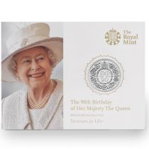 United Kingdom 20 Pounds Elizabeth II - 90the birthday of the Queen - 2016 - Silver - BU