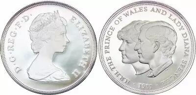 United Kingdom 25 Pence - Weeding of Prince Charles and Lady Diana - Elizabeth II - 1981 - Proof