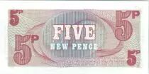 United Kingdom 5 New Pence - Imprimeur BWC - 1972