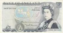 United Kingdom 5 Pounds - Elizabeth II - 1980 - Series DW