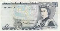 United Kingdom 5 Pounds - Elizabeth II - 1980 - Series LW