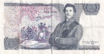 United Kingdom 5 Pounds - Elizabeth II - Duke of Wellington - ND (1980-1987) - P.378c