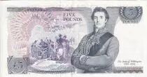 United Kingdom 5 Pounds - Elizabeth II - Duke of Wellington - ND (1988-1991) - P.378f