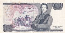 United Kingdom 5 Pounds - Elizabeth II - Duke of Wellington - ND (1988-1991) - P.378f