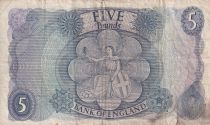 United Kingdom 5 Pounds - Elizabeth II - ND (1970-1971) - P.375c