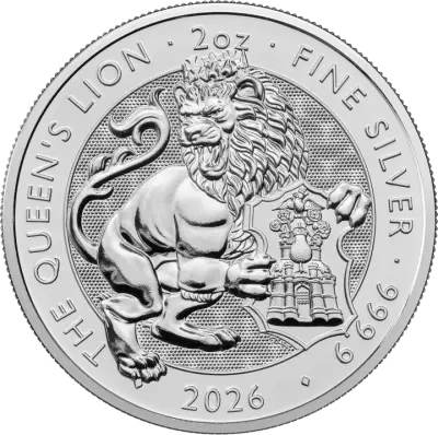 United Kingdom 5 Pounds - Greyhound of Richmond - Tudor Beast - 2 Silver 2025