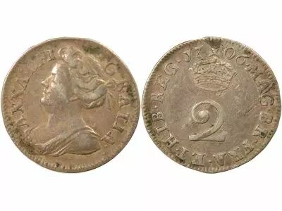 United Kingdom Anna - 2 Silver Pence, Maundy - 1706