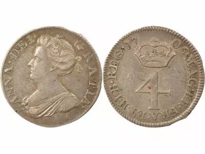 United Kingdom Anna - 4 Silver Pence, Maundy - 1706