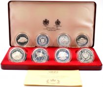 United Kingdom Boxe of 8 coins -  Elizabeth II - Silver Jubilee - 1977 - Spink and Son - Silver - proof set