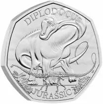 United Kingdom Diplodocus - 50 Pences 2024 BU