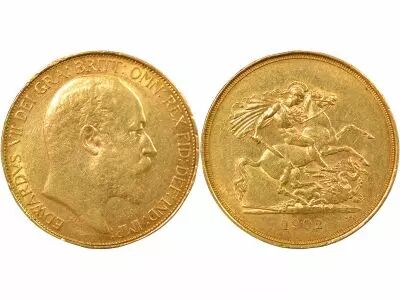 United Kingdom Edward VII - 5 Gold Pounds - 1902 London