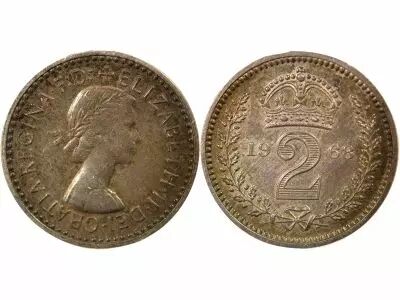 United Kingdom Elizabeth II - 2 Silver Pence, Maundy - 1968 Westminster