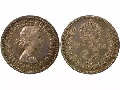 United Kingdom Elizabeth II - 3 Silver Pence, Maundy - 1968 Westminster