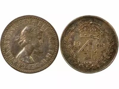 United Kingdom Elizabeth II - 4 Silver Pence, Maundy - 1968 Westminster